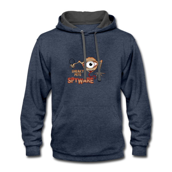 Malware World | Sneaky Pete Spyware<br>Contrast Hoodie